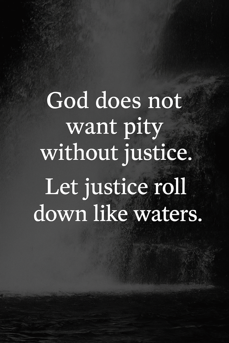 Let Justice Roll: Amos, Jesus, and the Work Beyond Pity